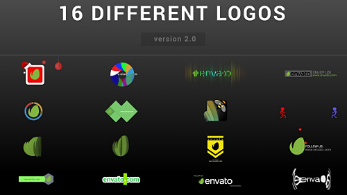 Wow Logo Pack 16 Different Logo Reveal Preview