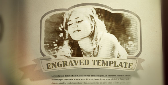 Engraved template fluxvfx