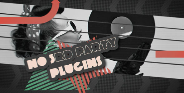 retro opener after effects template