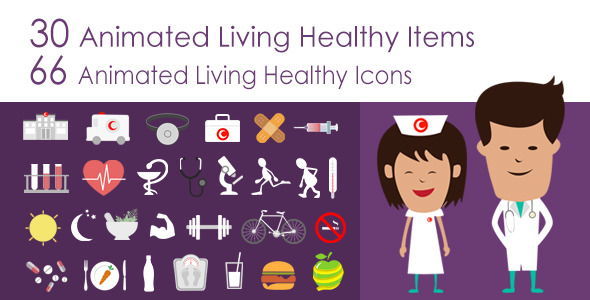 Living Healthy Infographics Image