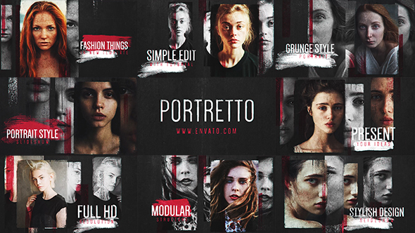 Portretto Grunge Slideshow
