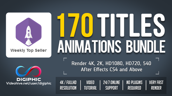 Preview Image 170 Titles Animations Bundle