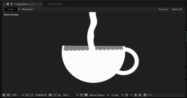 Tea cup After effects motion graphics tutorial
