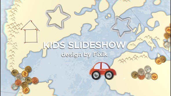 Kids Slideshow II After Effects Template Image